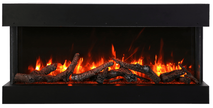 Amantii Tru-View Series Extra Tall Smart WiFi Linear Electric Fireplace