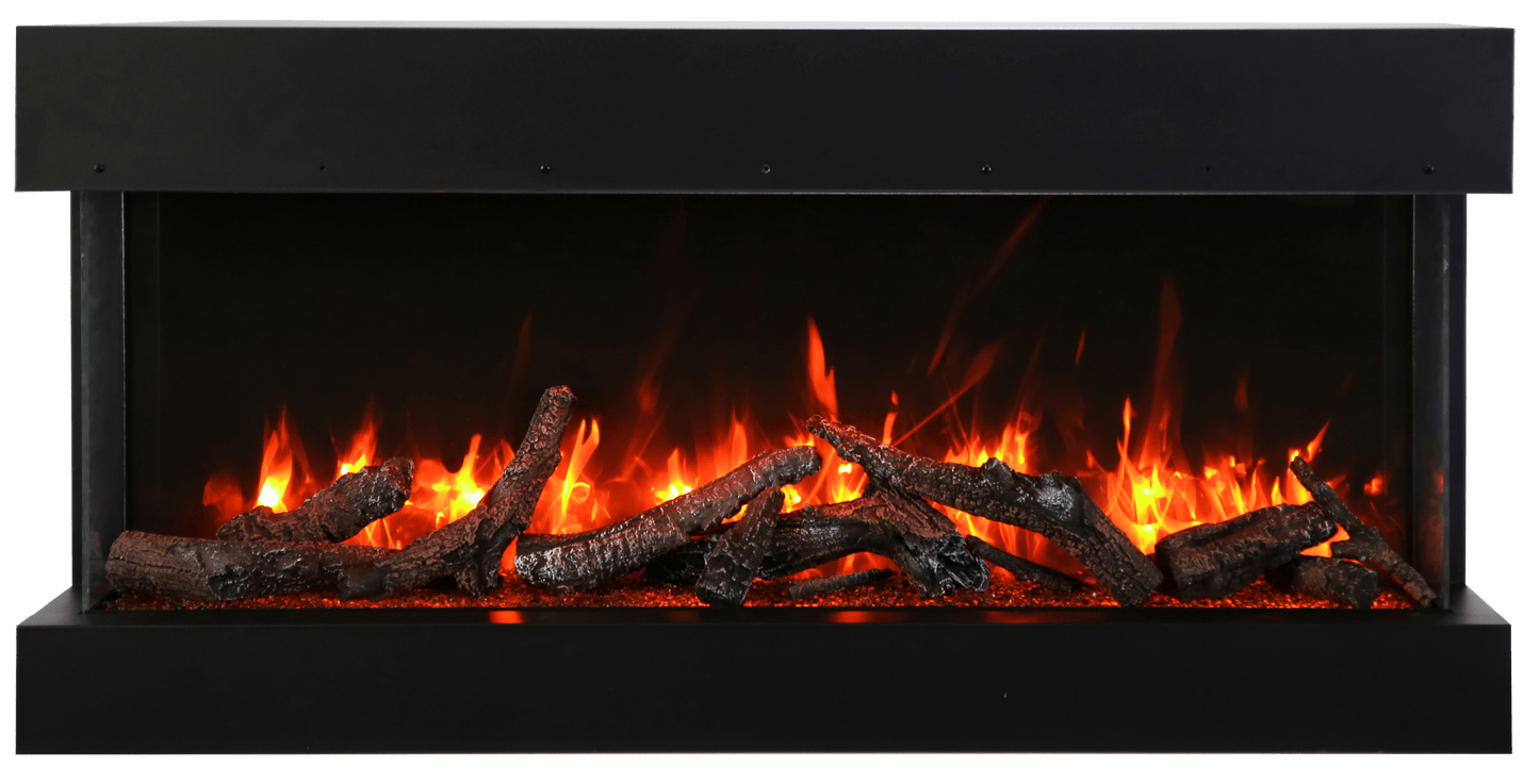 Amantii Tru-View Series Extra Tall Smart WiFi Linear Electric Fireplace