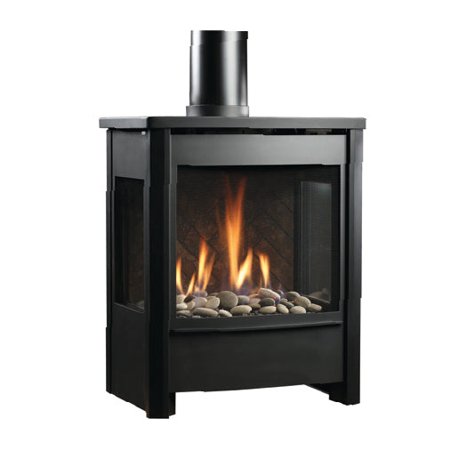 Vantage BayView Freestanding Direct Vent Gas or Propane Fireplace