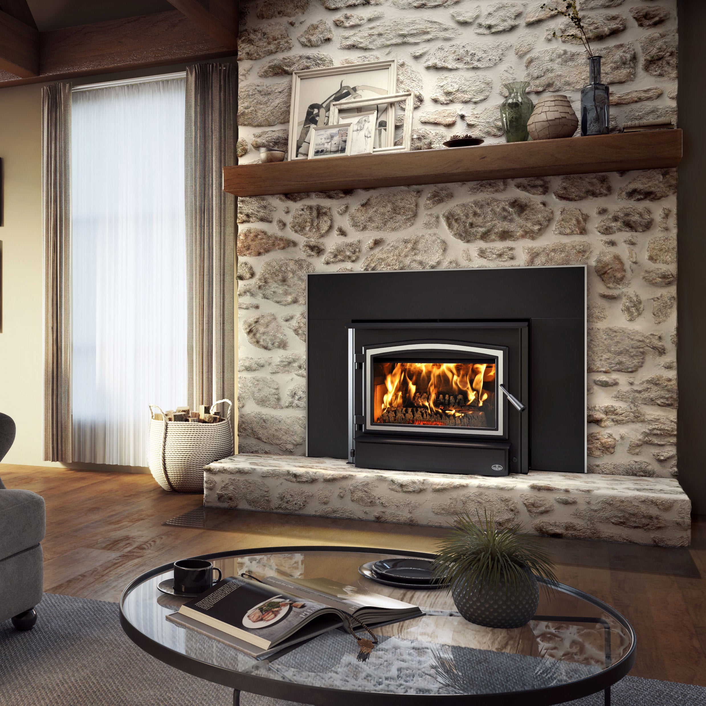 '88RON WOOD&BO DIDDLEY ＋'93RON WOOD パンフ Osburn 3500 Wood Insert Fireplace – Fireplaces by Cameron