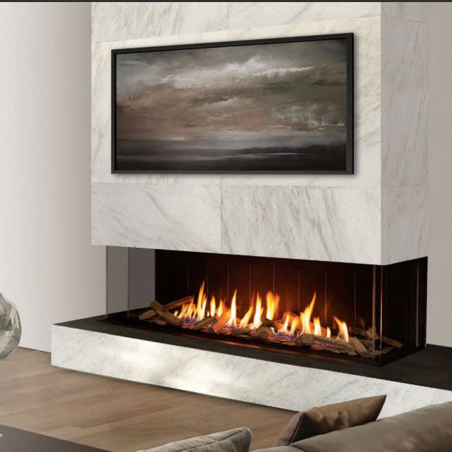 Urbana U Bay Screened Series Linear Gas or Propane Fireplace