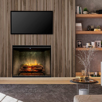 Dimplex Traditional Revillusion Weathered Concrete Built-In Electric Fireplace